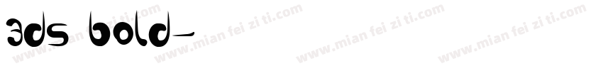 3ds bold字体转换